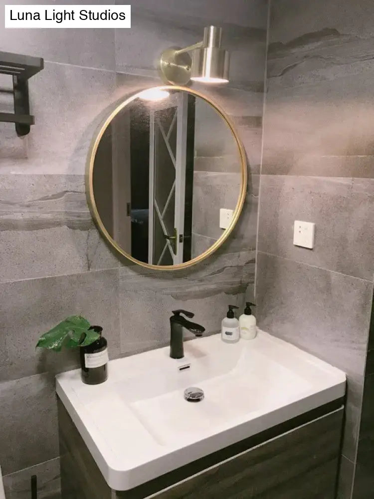 Nordic Golden Living Room Bedroom Bedside Bathroom Copper Wall Lamp Copper Wall Lamps