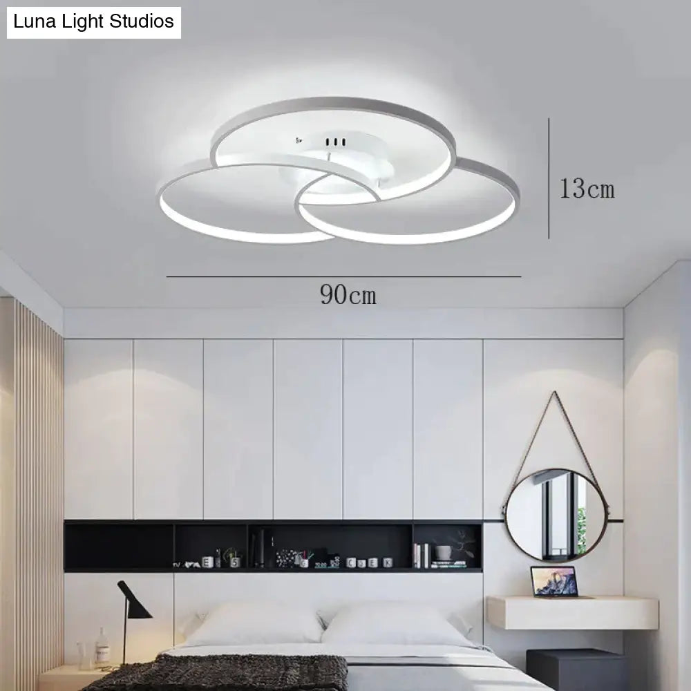 Nordic-Inspired Led Ceiling Lamp - Illuminate Your Living Room Or Bedroom With Elegance And Style