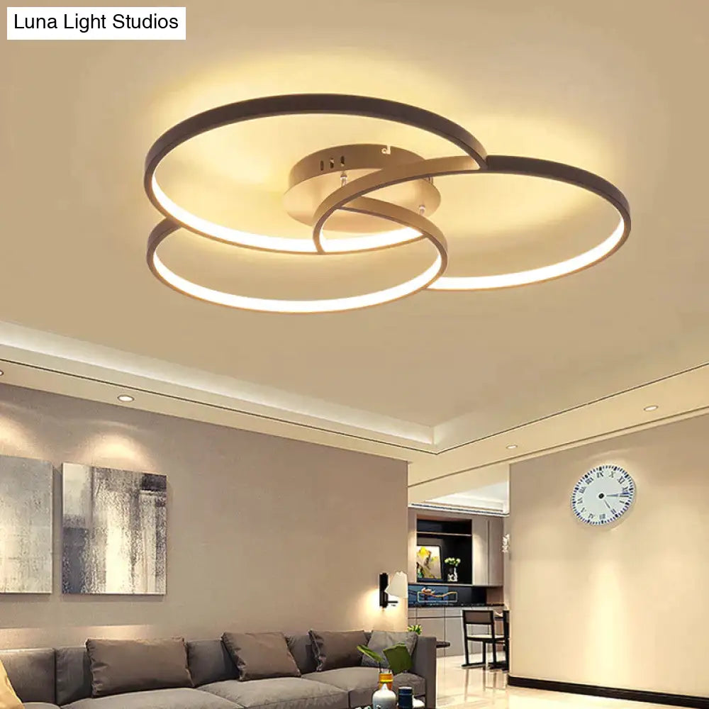 Nordic-Inspired Led Ceiling Lamp - Illuminate Your Living Room Or Bedroom With Elegance And Style