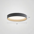 Nordic Led Ceiling Flush Mount Lamp With Acrylic Diffuser For Kitchen Grey / 16’ White
