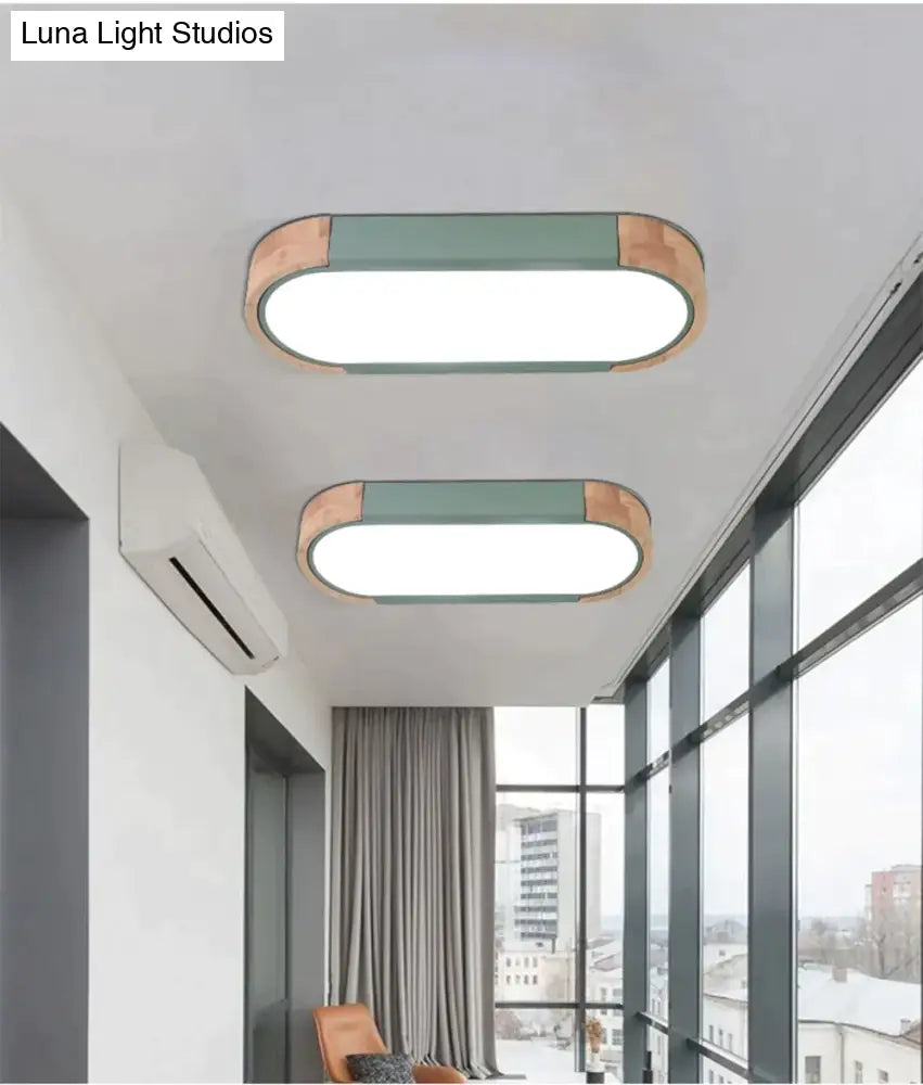 Nordic Led Ceiling Light Aisle Lights Office Strip Lighting Round Corner Creative Simple Corridor