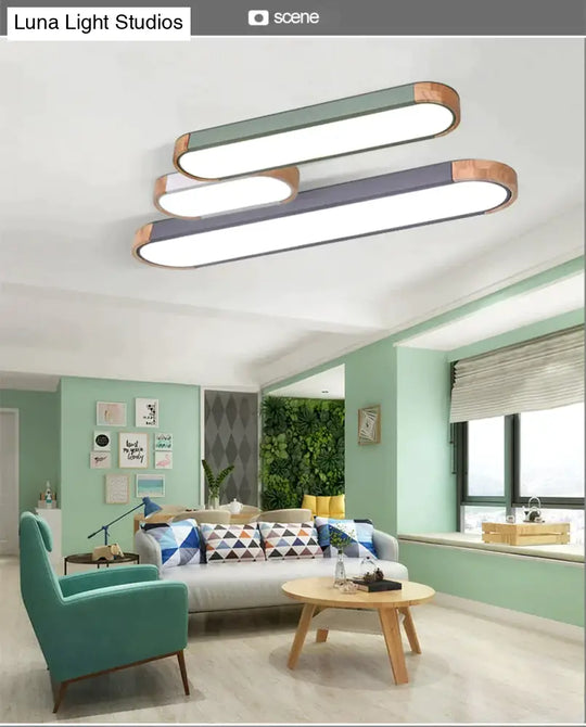 Nordic Led Ceiling Light Aisle Lights Office Strip Lighting Round Corner Creative Simple Corridor