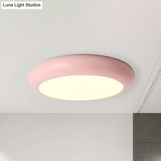 Nordic Led Ceiling Light For Childrens Bedroom Pink / 14