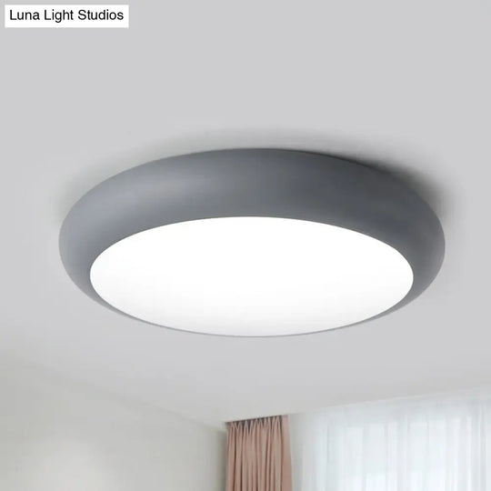 Nordic Led Ceiling Light For Childrens Bedroom Grey / 14