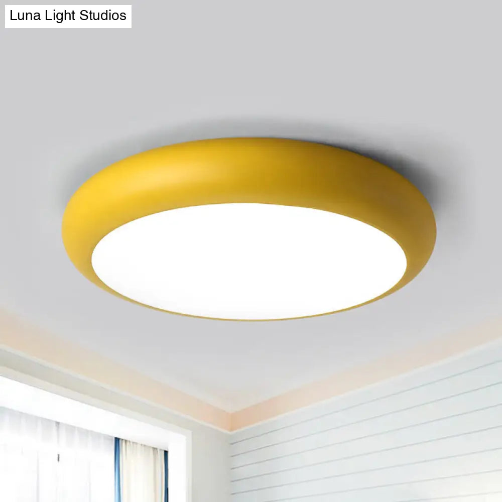 Nordic Led Ceiling Light For Childrens Bedroom Yellow / 14