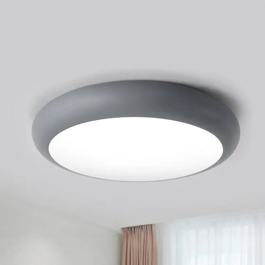 Nordic Led Ceiling Light For Children’s Bedroom Grey / 14’