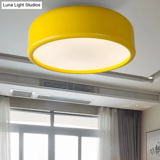 Nordic Led Ceiling Light For Kid’s Bedroom With Acrylic Dome Shade