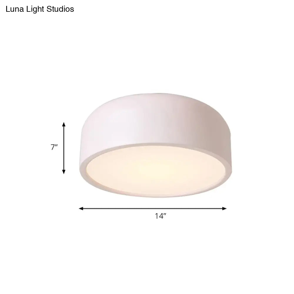 Nordic Led Ceiling Light For Kid’s Bedroom With Acrylic Dome Shade