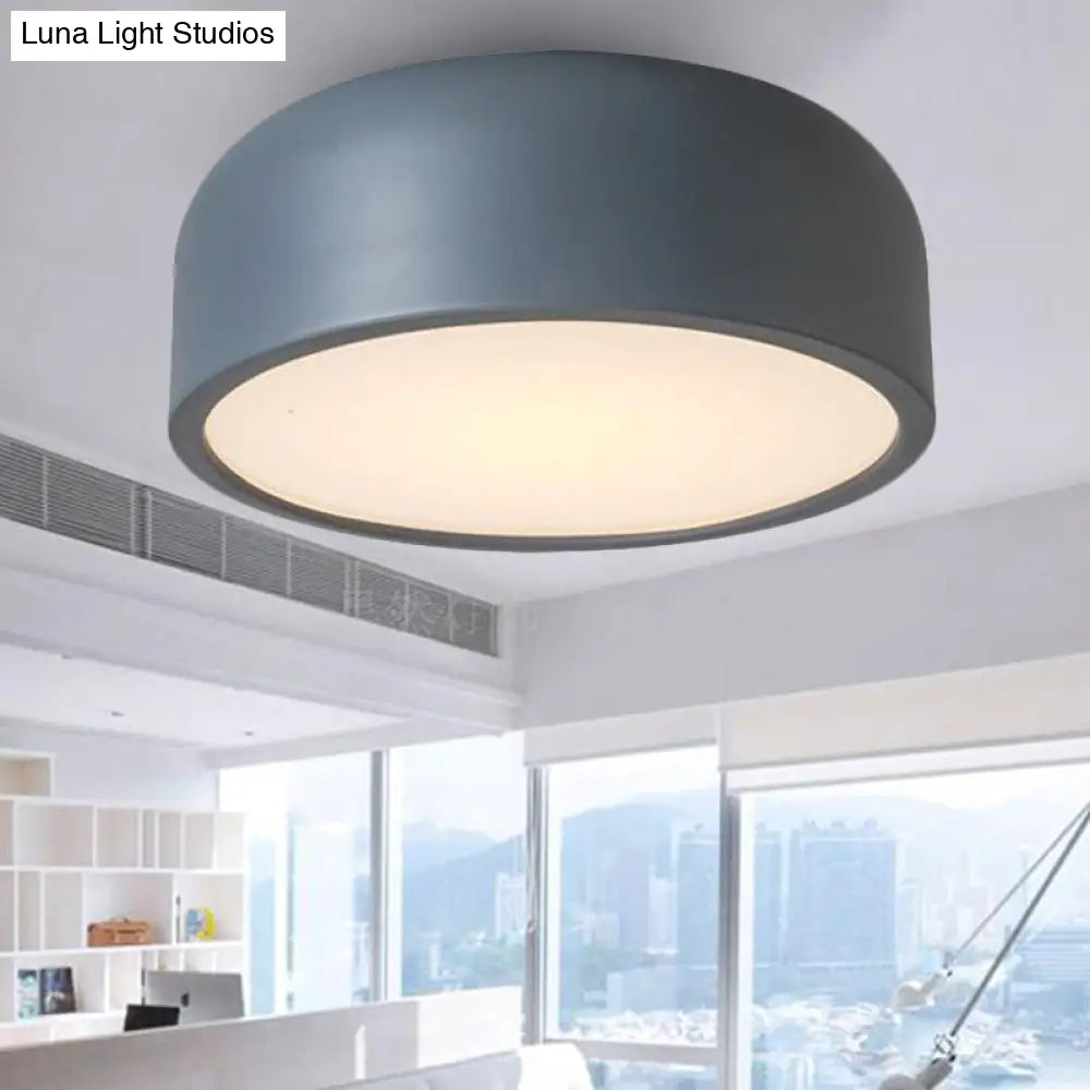 Nordic Led Ceiling Light For Kids Bedroom With Acrylic Dome Shade