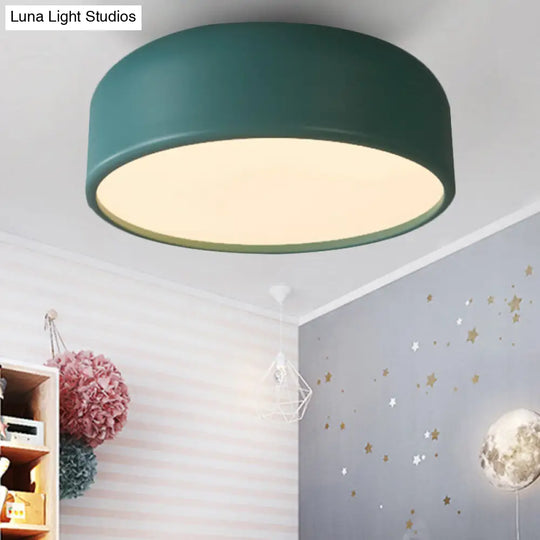 Nordic Led Ceiling Light For Kids Bedroom With Acrylic Dome Shade
