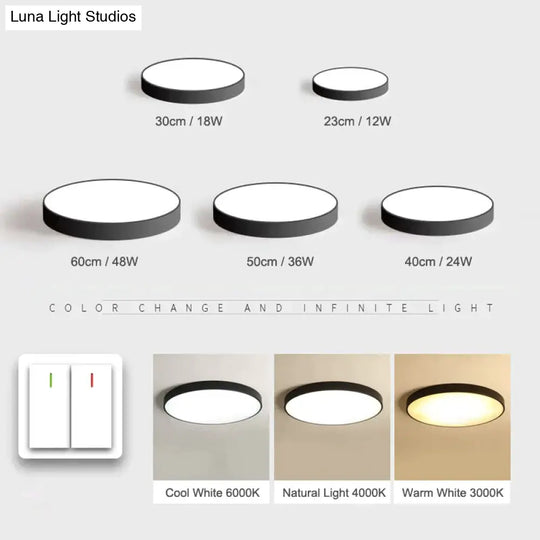 Nordic Led Ceiling Lights Ultra Thin Modern Lighting