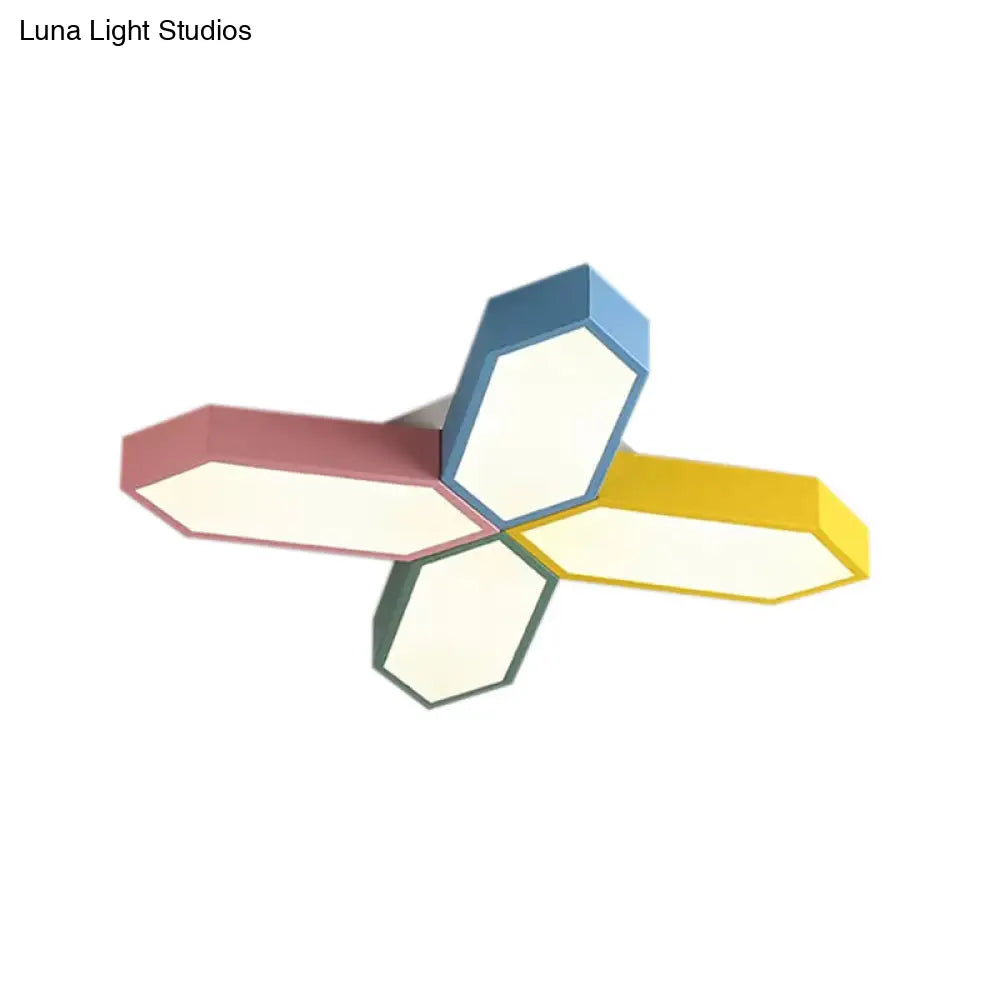 Nordic Led Cross Ceiling Lamp For Study Room And Kindergarten