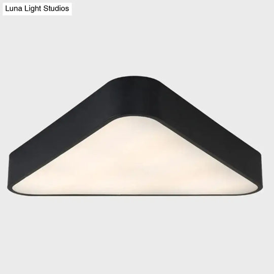 Nordic Led Flush Mount Ceiling Light For Foyer: Acrylic Triangle Fixture