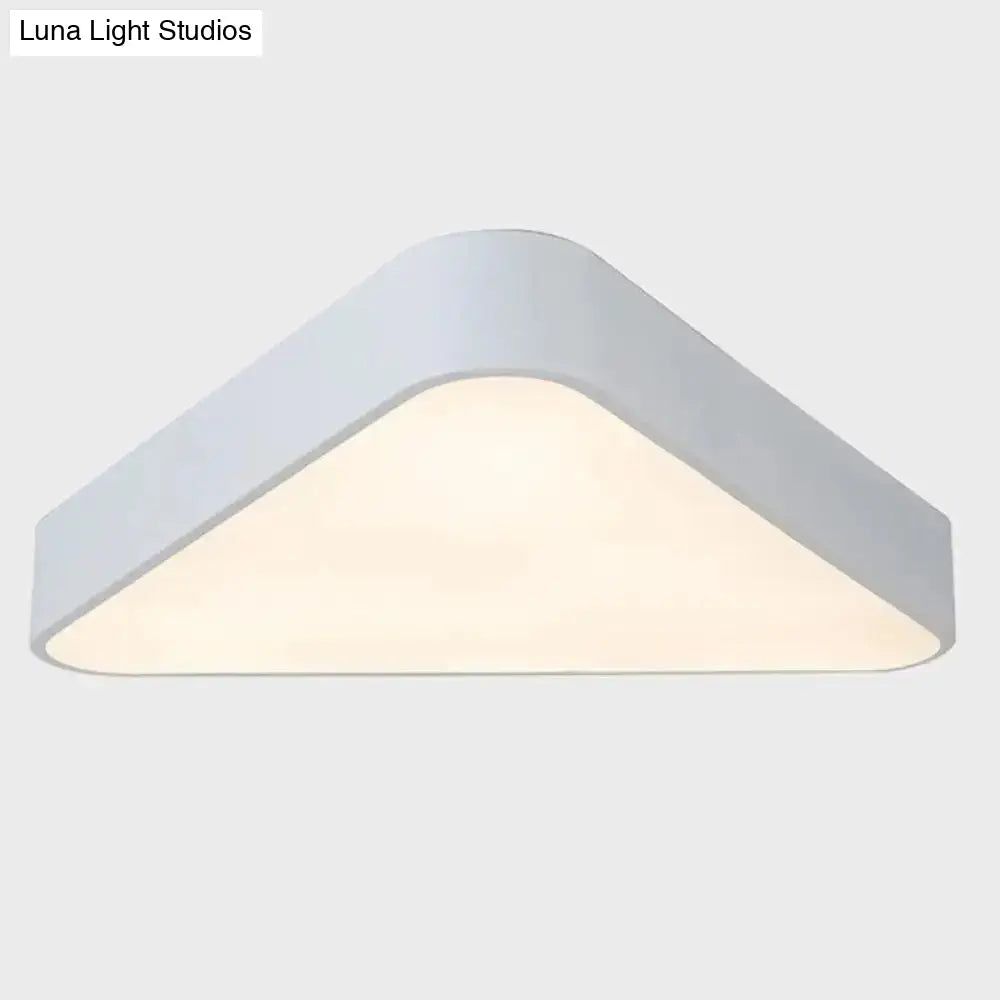 Nordic Led Flush Mount Ceiling Light For Foyer: Acrylic Triangle Fixture