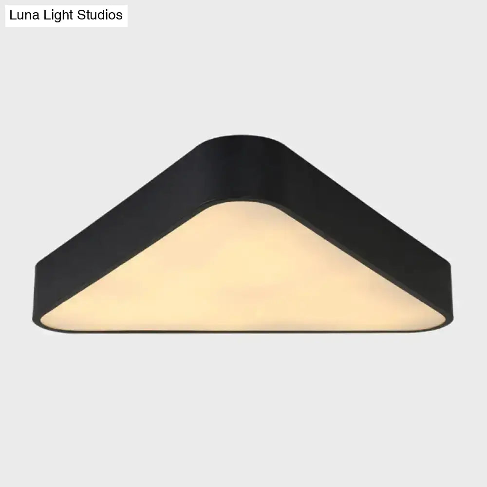 Nordic Led Flush Mount Ceiling Light For Foyer: Acrylic Triangle Fixture