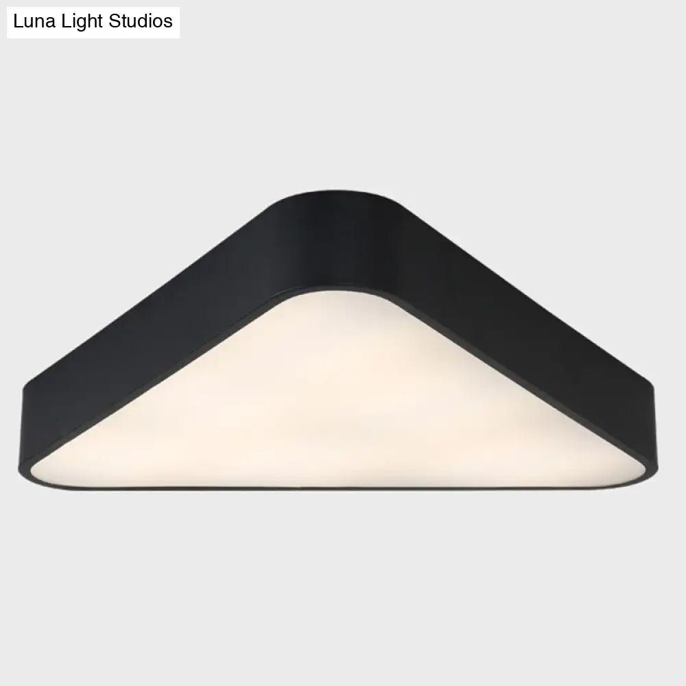 Nordic Led Flush Mount Ceiling Light For Foyer: Acrylic Triangle Fixture
