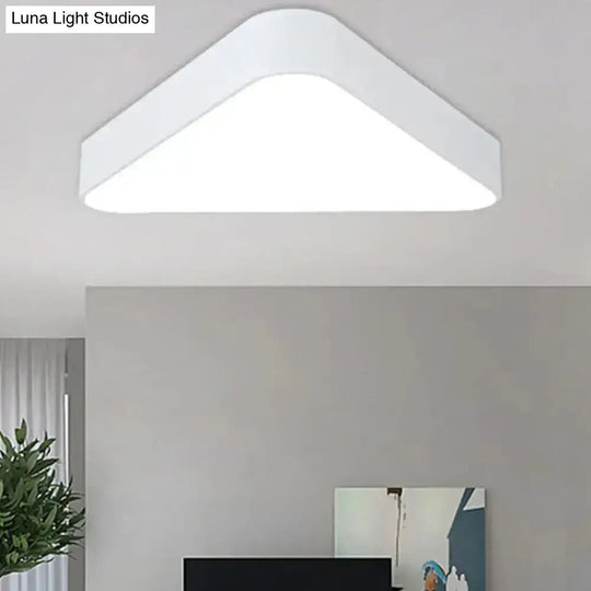 Nordic Led Flush Mount Ceiling Light For Foyer: Acrylic Triangle Fixture