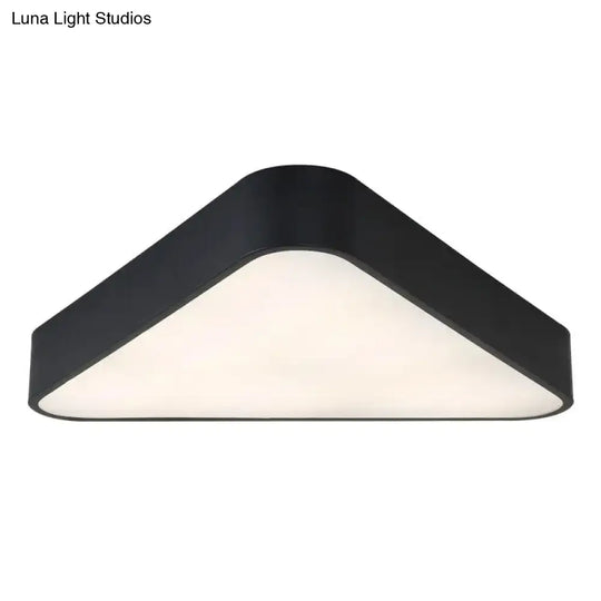 Nordic Led Flush Mount Ceiling Light For Foyer: Acrylic Triangle Fixture