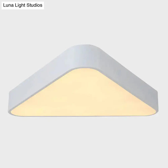 Nordic Led Flush Mount Ceiling Light For Foyer: Acrylic Triangle Fixture