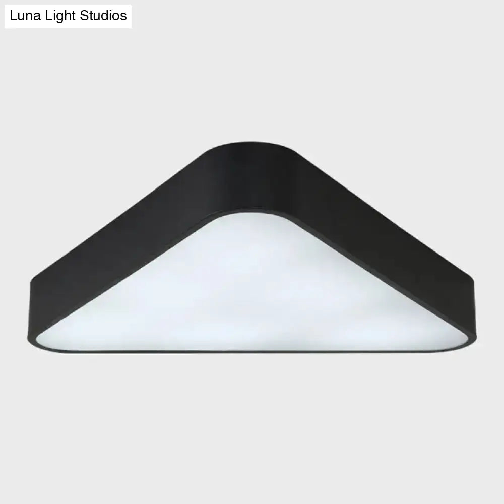 Nordic Led Flush Mount Ceiling Light For Foyer: Acrylic Triangle Fixture