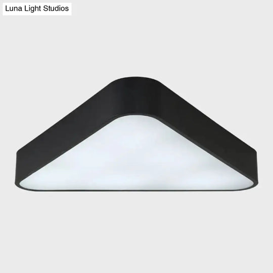 Nordic Led Flush Mount Ceiling Light For Foyer: Acrylic Triangle Fixture