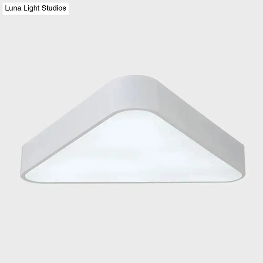 Nordic Led Flush Mount Ceiling Light For Foyer: Acrylic Triangle Fixture