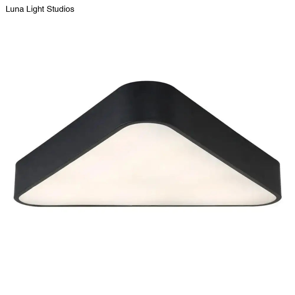 Nordic Led Flush Mount Ceiling Light For Foyer: Acrylic Triangle Fixture