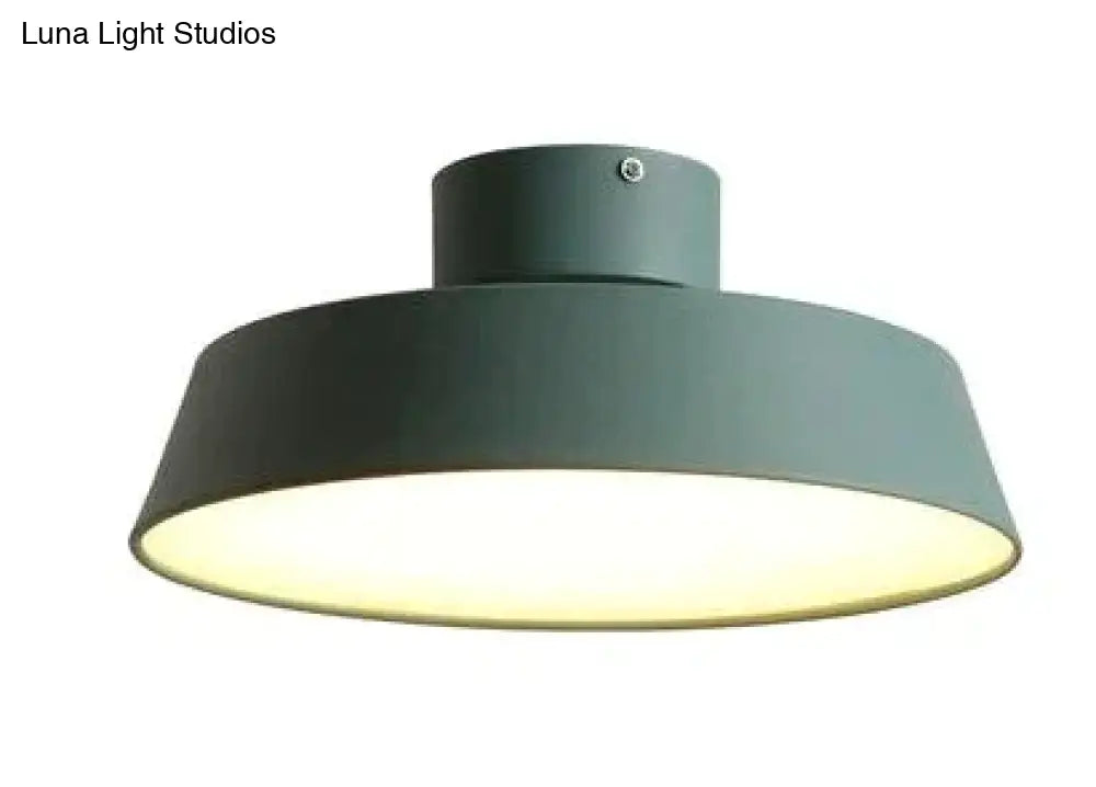 Nordic Led Macarone Ceiling Lamp Green / 27W