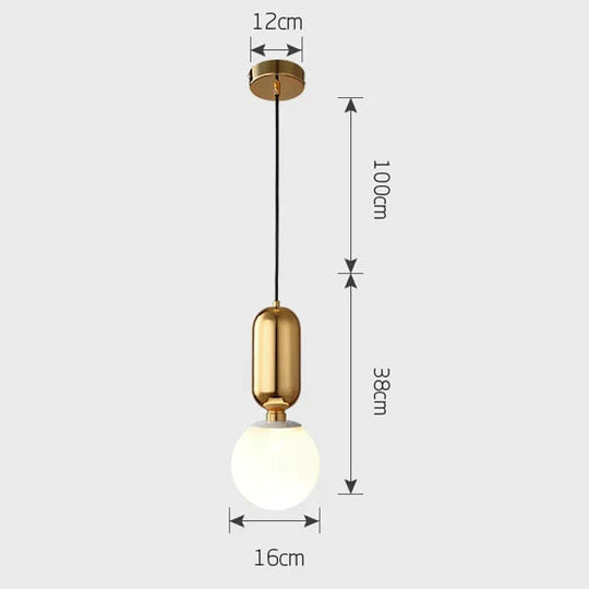 Nordic LED Pendant Lights Frosted Glass Industrial Handin Pendant Lamp Modern Bedroom Hanglamp Living Room Suspension Luminaire
