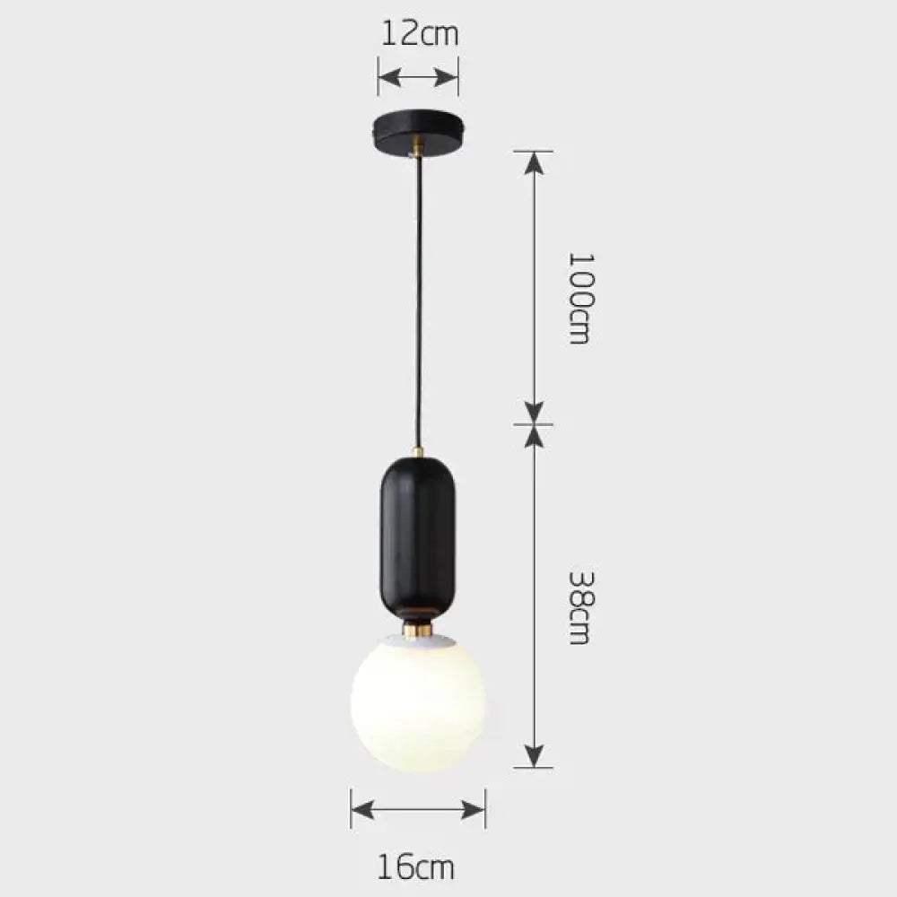 Nordic Led Pendant Lights Frosted Glass Industrial Handin Lamp Modern Bedroom Hanglamp Living Room