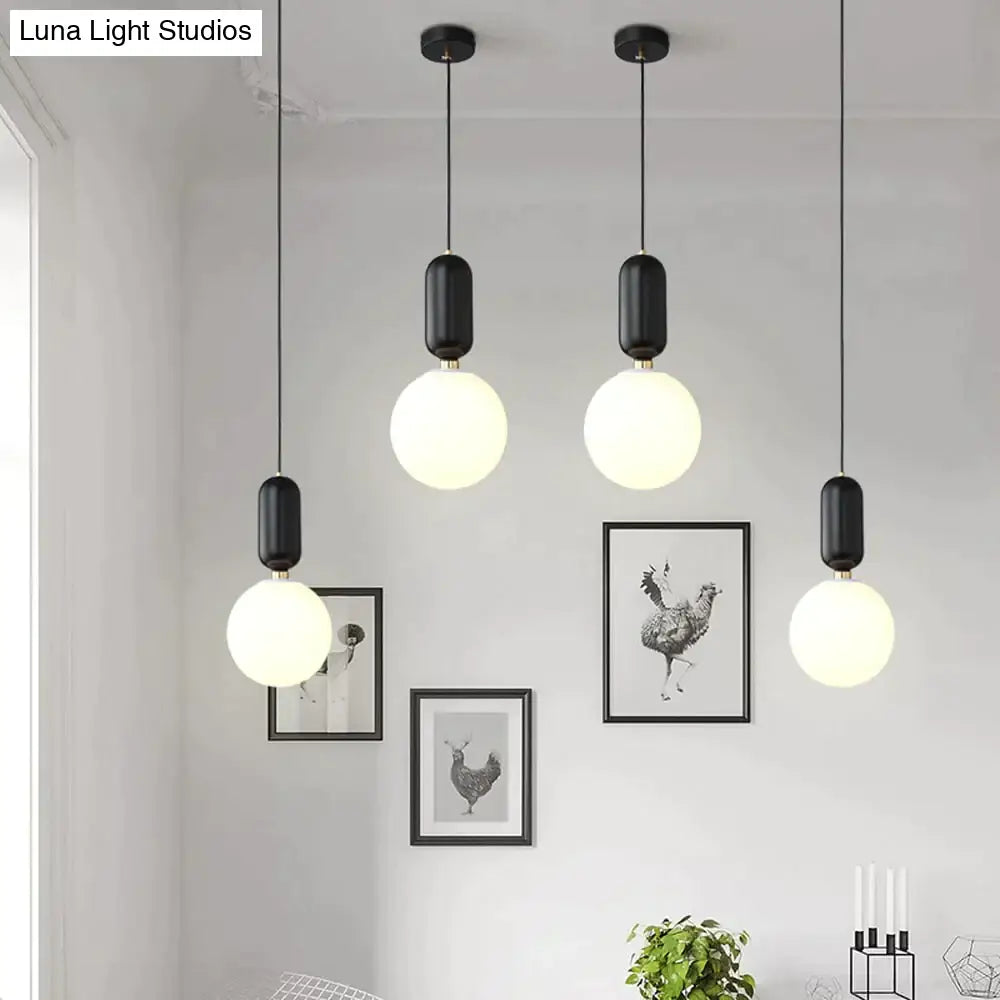 Nordic Led Pendant Lights Frosted Glass Industrial Handin Lamp Modern Bedroom Hanglamp Living Room