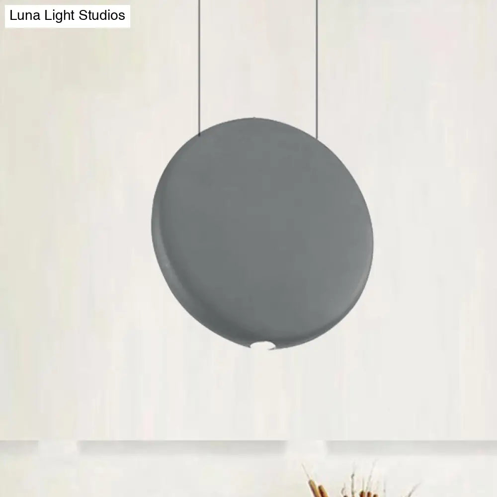 Modern Nordic Resin Pendant Lamp In Black/Grey/Green With Led Warm/White Light 3 Sizes