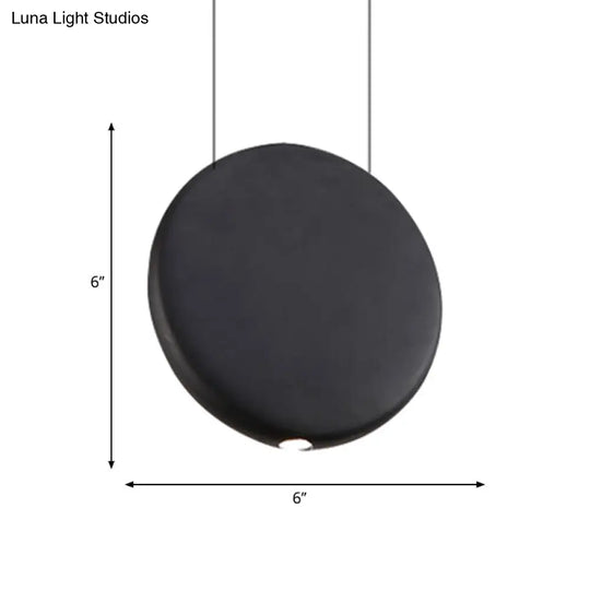 Modern Nordic Resin Pendant Lamp In Black/Grey/Green With Led Warm/White Light 3 Sizes