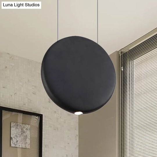 Nordic Led Resin Hanging Lamp Black/Grey/Green Round Suspension Pendant Warm/White Light 6’/8.5/12’W