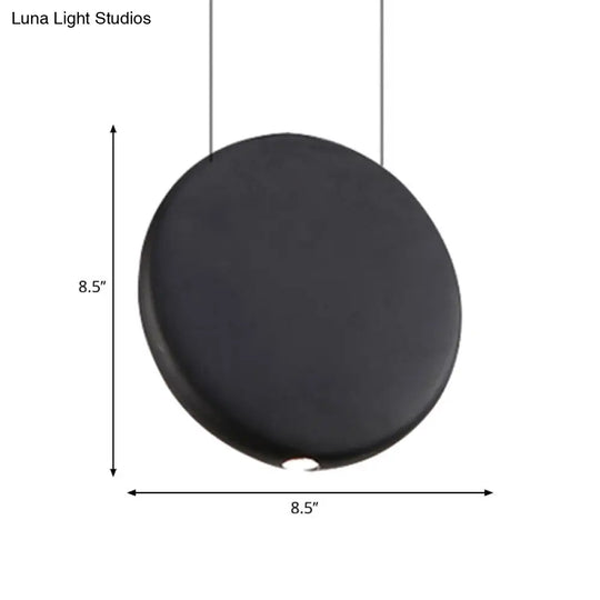 Modern Nordic Resin Pendant Lamp In Black/Grey/Green With Led Warm/White Light 3 Sizes