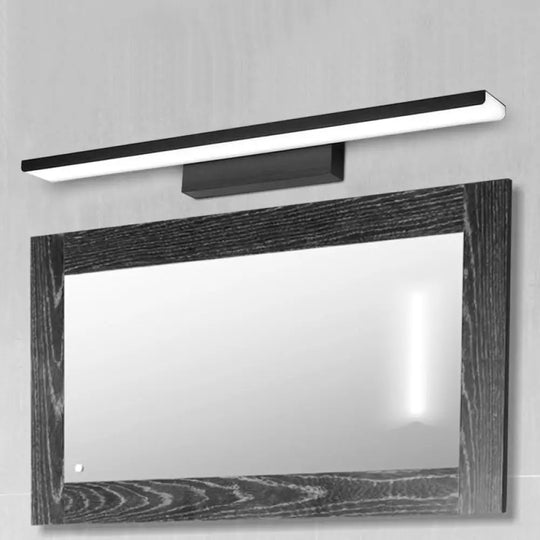 Nordic Led Vanity Light In Sleek Bar Design For Modern Bathroom Decor Black / 16 Warm