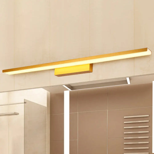 Nordic Led Vanity Light In Sleek Bar Design For Modern Bathroom Decor Gold / 16 Warm