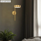 Nordic Light Luxury Bedside Lamp Bedroom Full Copper Wall Lamp Three color light / W12*L30*H18cm-6W Copper Wall Lamps