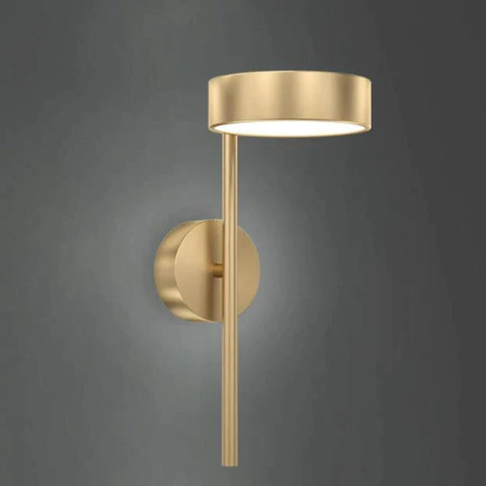 Nordic Light Luxury Bedside Lamp Bedroom Full Copper Wall Lamps
