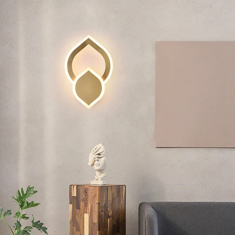 Nordic Light Luxury Room All Copper Wall Lamp