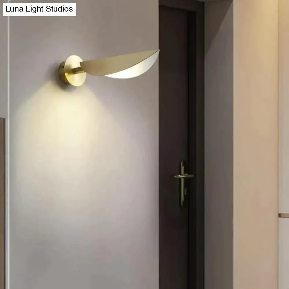 Nordic Lighting All Copper Wall Lamp Bedroom Room Bedside Simple Living Corridor Creative Light