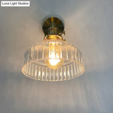 Nordic Literature And Art Fresh Bedroom Glass Brass Copper Wall Lamp Copper Wall Lamps