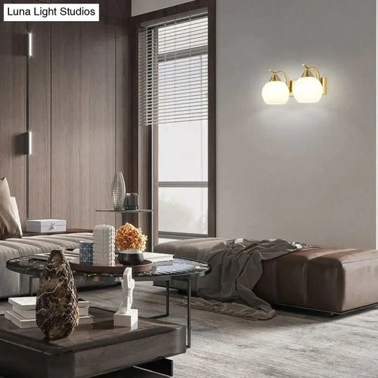 Nordic Living Room Background Wall Bedroom Copper Lamp Lamps