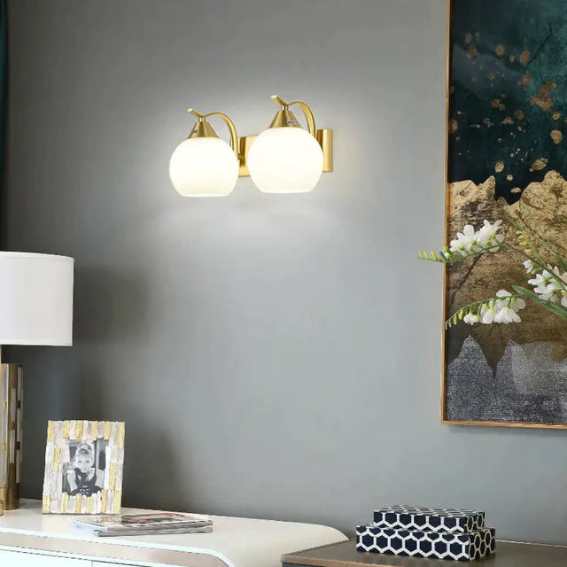 Nordic Living Room Background Wall Bedroom Copper Wall Lamp Copper Wall Lamps