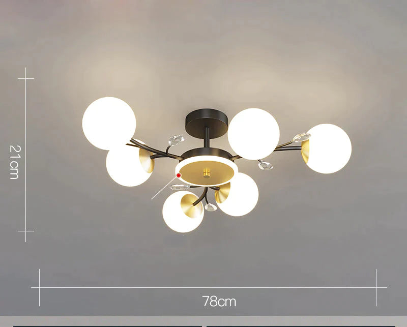 Nordic Living Room Lamp Simple Modern Atmosphere Luxury Ceiling