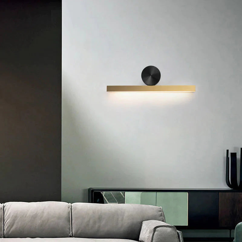 Nordic Luxury Simple Creative Modern Background Wall Corridor Copper Wall Lamp