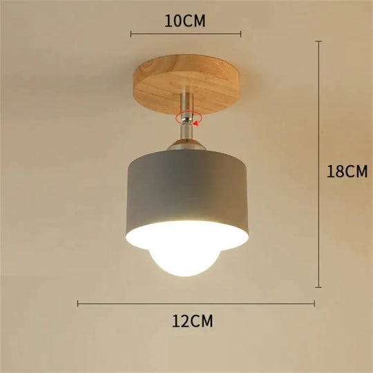 Nordic Macaron Ceiling Lamp Creative Porch Aisle Lights Bay Window Balcony Home Bedroom Cloakroom