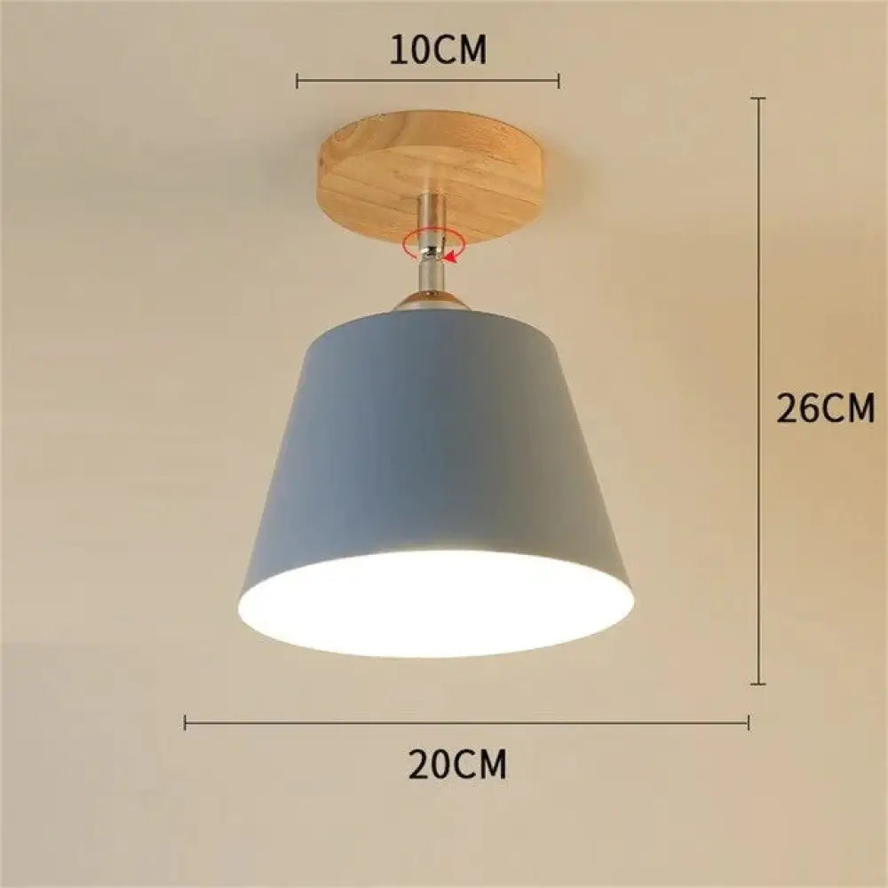 Nordic Macaron Ceiling Lamp Creative Porch Aisle Lights Bay Window Balcony Home Bedroom Cloakroom