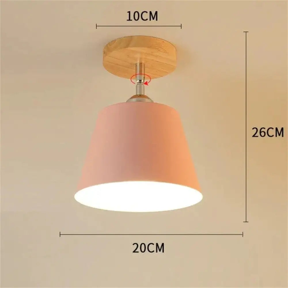 Nordic Macaron Ceiling Lamp Creative Porch Aisle Lights Bay Window Balcony Home Bedroom Cloakroom