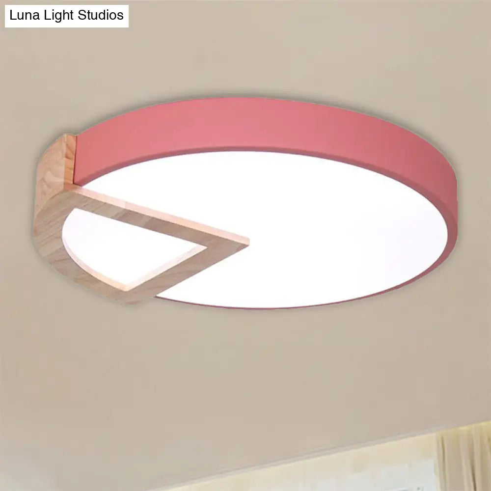 Nordic Macaron Flush Mount Light For Kids’ Bedrooms